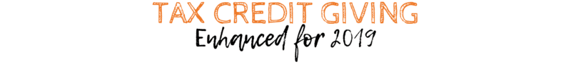 Tax Credit Giving - Enhanced for 2019