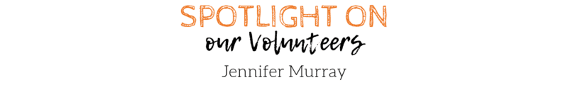Spotlight on our volunteers Jennifer Murray lettering